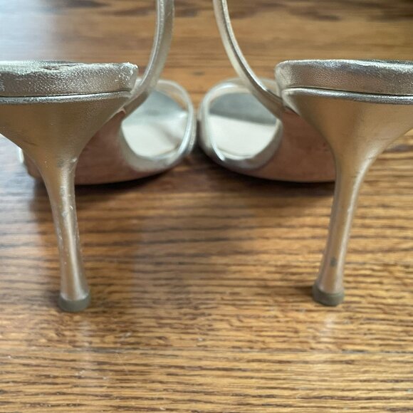 Jimmy Choo Gold Strappy Sandals, EU 40 - Picture 12 of 16